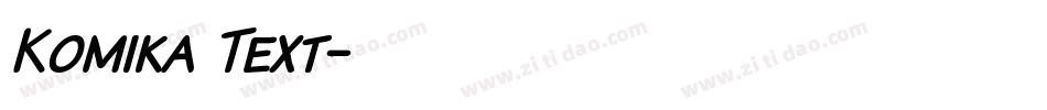 Komika Text字体转换
